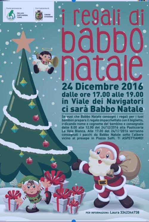 Regali Di Natale Per Babbo.I Regali Di Babbo Natale A Punta Marina Terme Ra Pro Loco Emilia Romagna Unpli