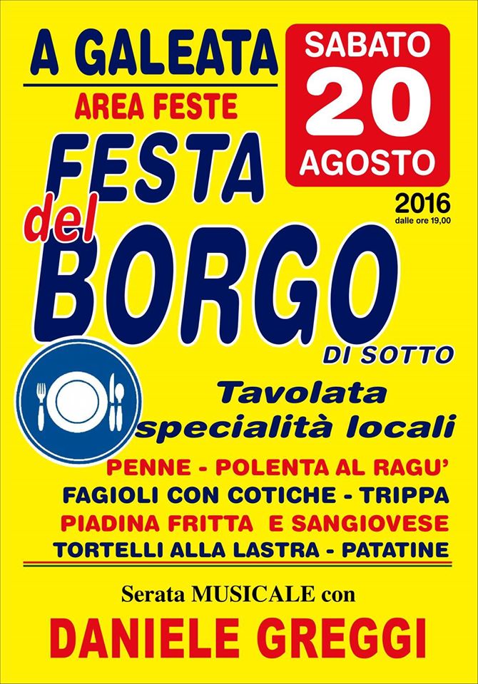 Festa del Borgo di Sotto @ Galeata FC | Galeata | Emilia-Romagna | Italia