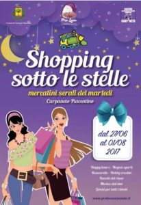 shopping sotto le stelle carpaneto