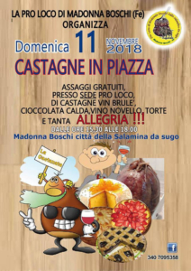 Castagne in Piazza @ Pro Loco Madonna Boschi | Emilia-Romagna | Italia