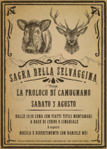 Sagra della Selvaggina @ Camugnano (BO)