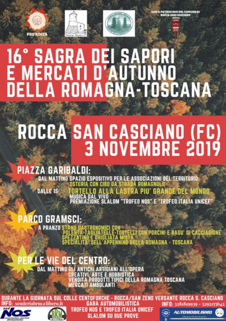 Sagra dei Sapori e Mercati d'Autunno della Romagna-Toscana @ Rocca San Casciano (FC)