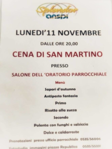 Cena di San Martino @ Concordia sulla Secchia (MO)