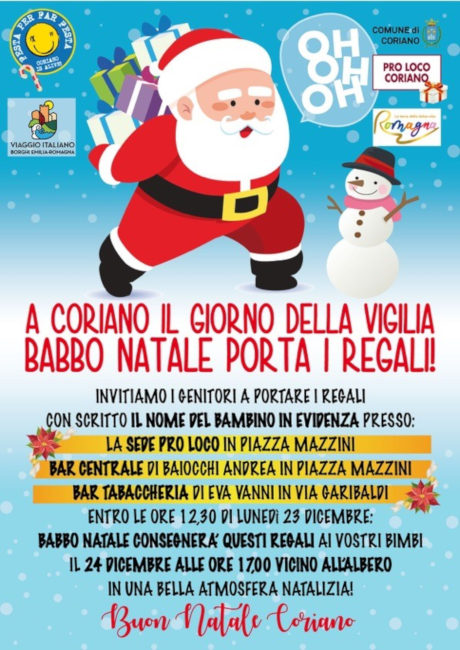 Buon Natale Ai Genitori.Buon Natale Coriano Pro Loco Emilia Romagna Unpli